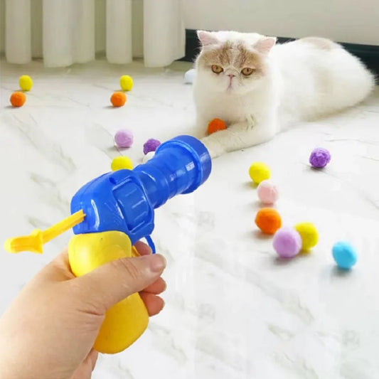Cat Plush Ball Shooting Gun