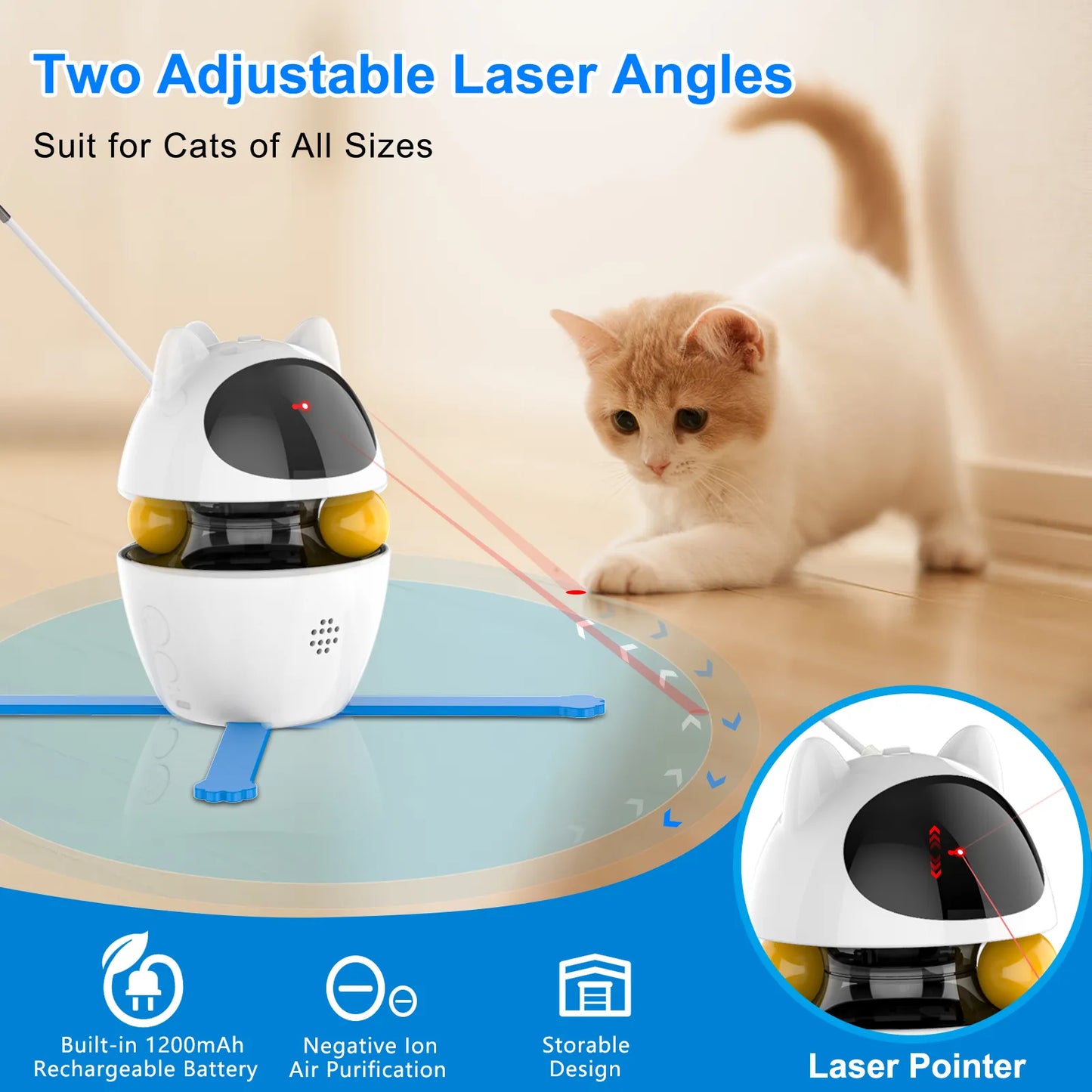 4-in-1 Rechargeable Interactive Cat Toy