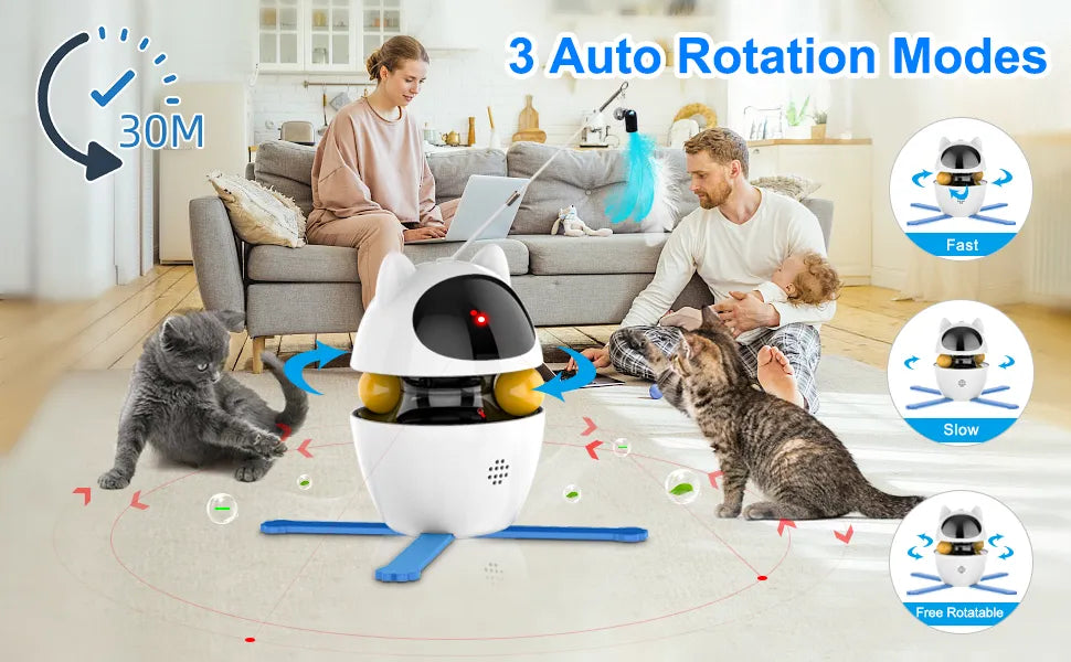 4-in-1 Rechargeable Interactive Cat Toy